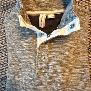 Little Boy’s Janie and Jack Gray Herringbone Shirt